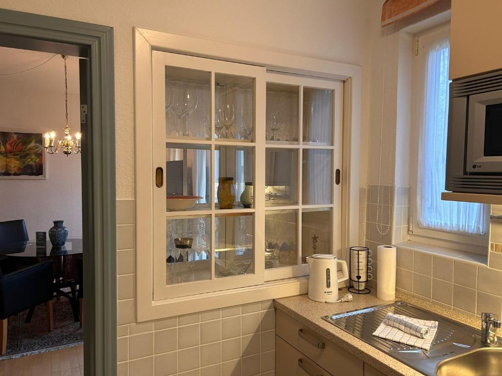 Kuchyň nebo kuchyňský kout v ubytování Kutscherhaus I