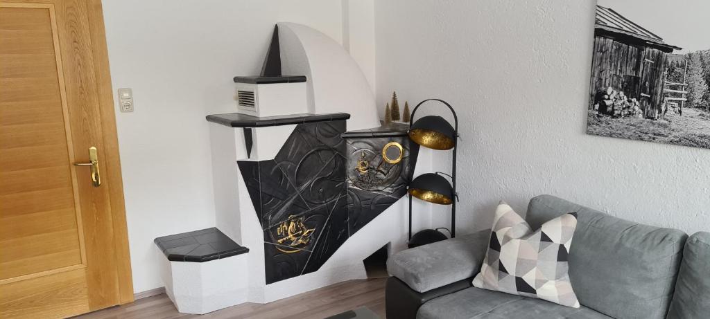 Posezení v ubytování Ferienhaus Fießmann
