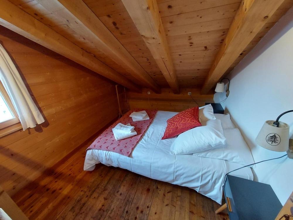 Postel nebo postele na pokoji v ubytování Gîte du Prilet
