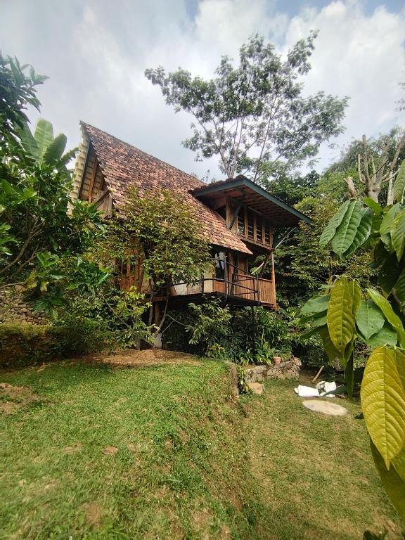 Zahrada ubytování Kebun Hanoman Villa