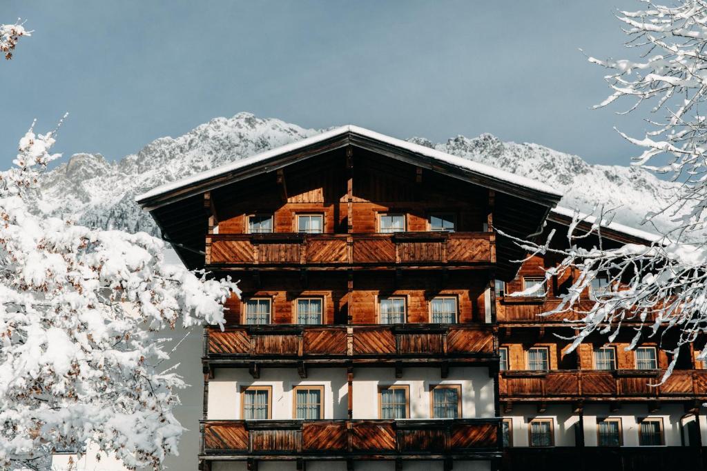 Hotel Kaiser in Tirol v zimě