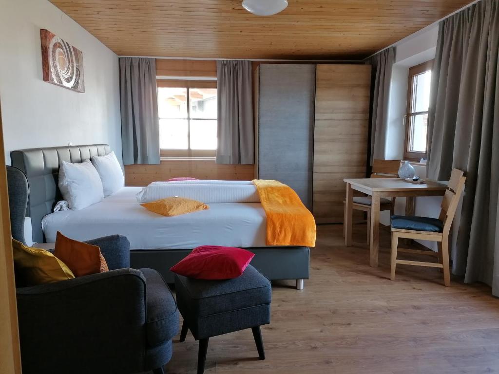 Postel nebo postele na pokoji v ubytování Wanishof