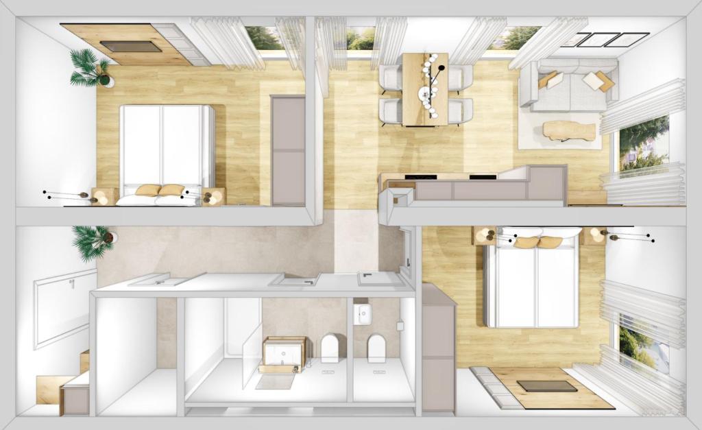 Kuchyň nebo kuchyňský kout v ubytování Arton Lachtal - Apartments Steiermark