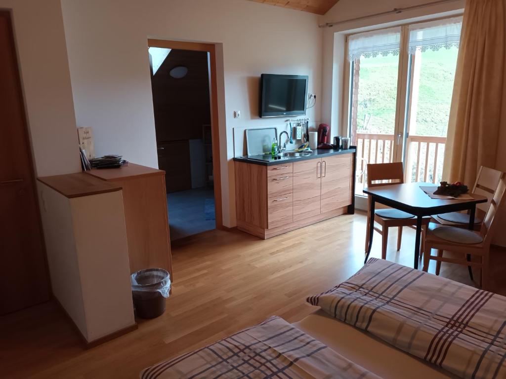 TV a/nebo společenská místnost v ubytování Haus Hagspiel
