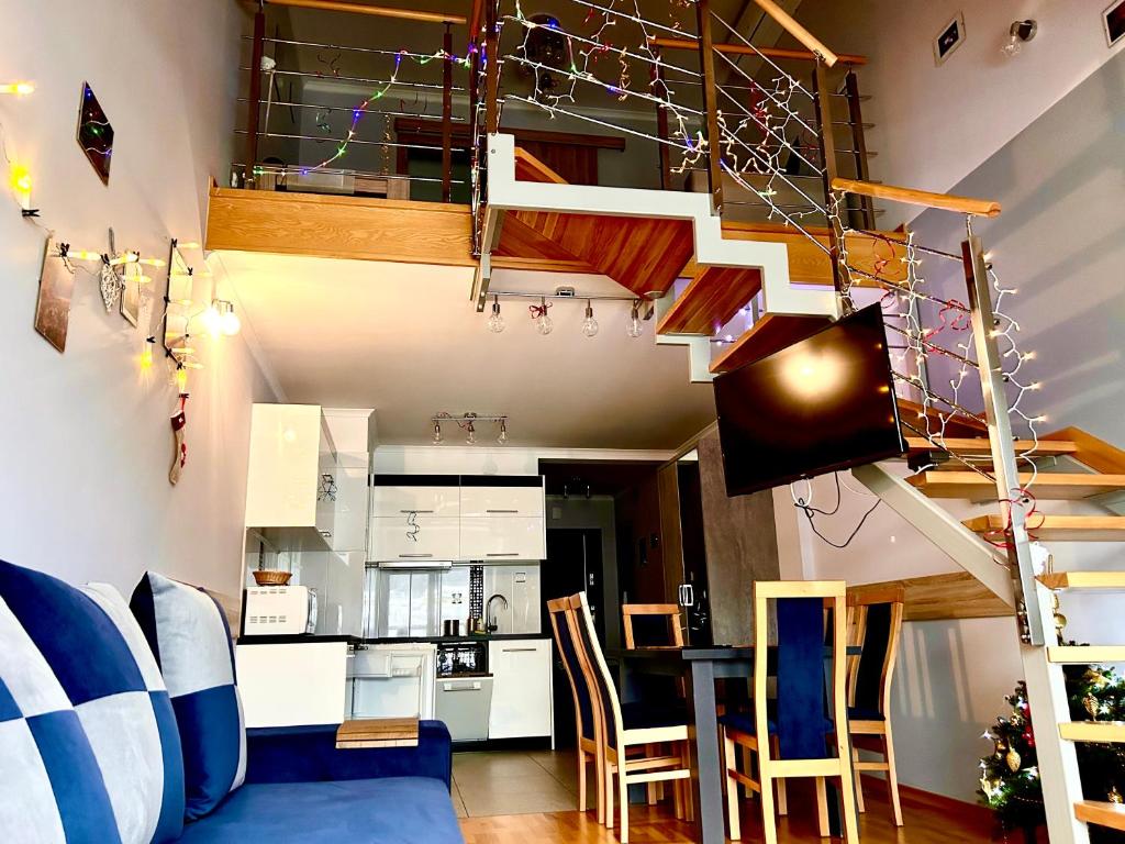 Kuchyň nebo kuchyňský kout v ubytování My Universe Energy Apartment Tęczowe Wzgórze