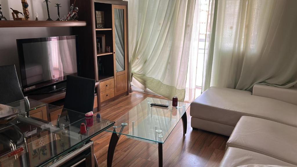 Posezení v ubytování Apartamento en Panaderos