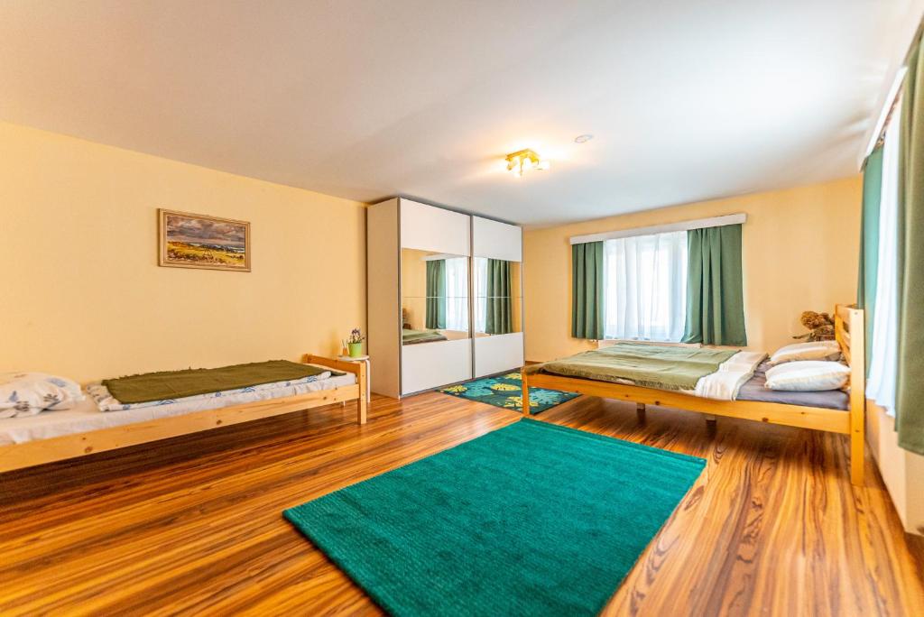 Postel nebo postele na pokoji v ubytování Apartmán Lobeč
