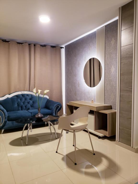 Posezení v ubytování Hotel Suite Center Pereira