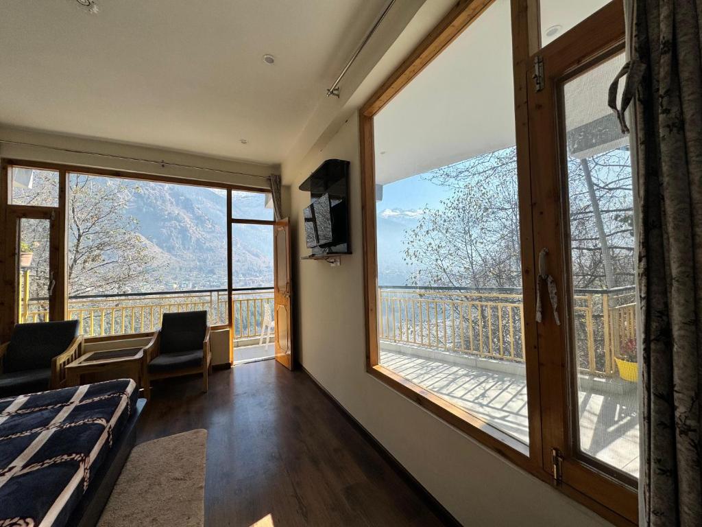 Nespecifikovaný výhled na hory nebo výhled na hory při pohledu z bed and breakfast