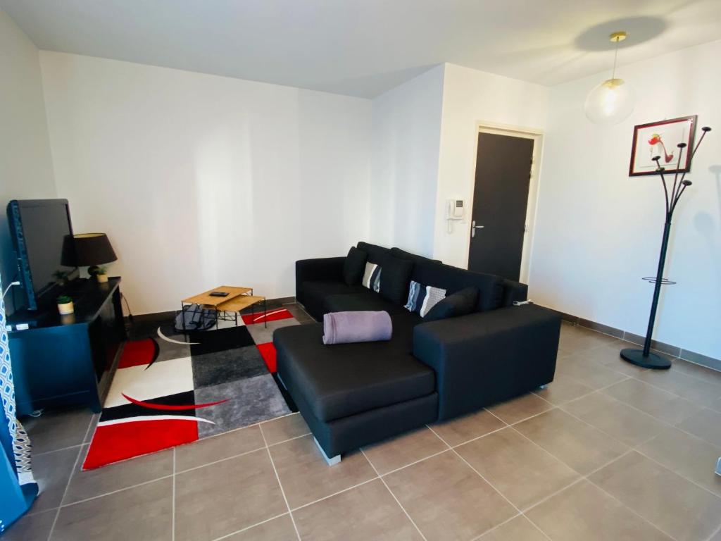 Zona de estar de Appartement T2 cosy &agrave; Rodez