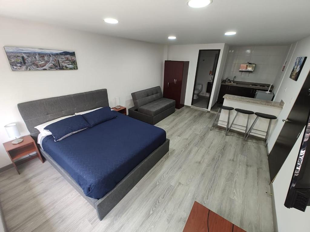Postel nebo postele na pokoji v ubytování HOTEL SALITRE STAR