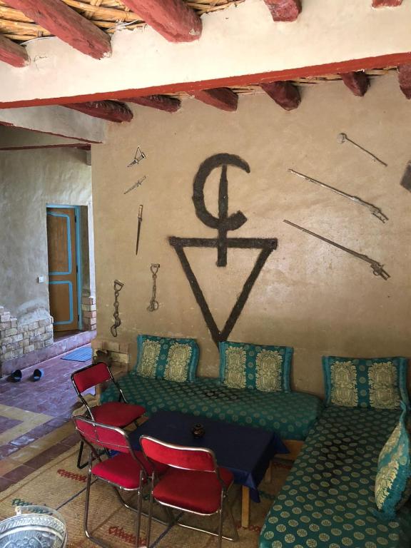 Posezení v ubytování GITE LA GROTTE VALLEE