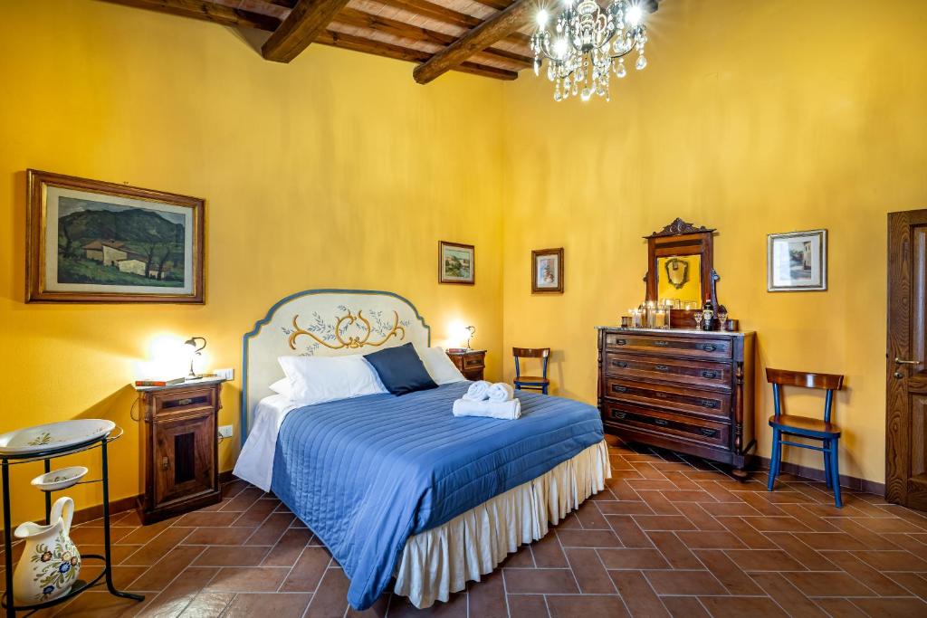 Posteľ alebo postele v izbe v ubytovaní Casale il Fontanellino - country house near Florence