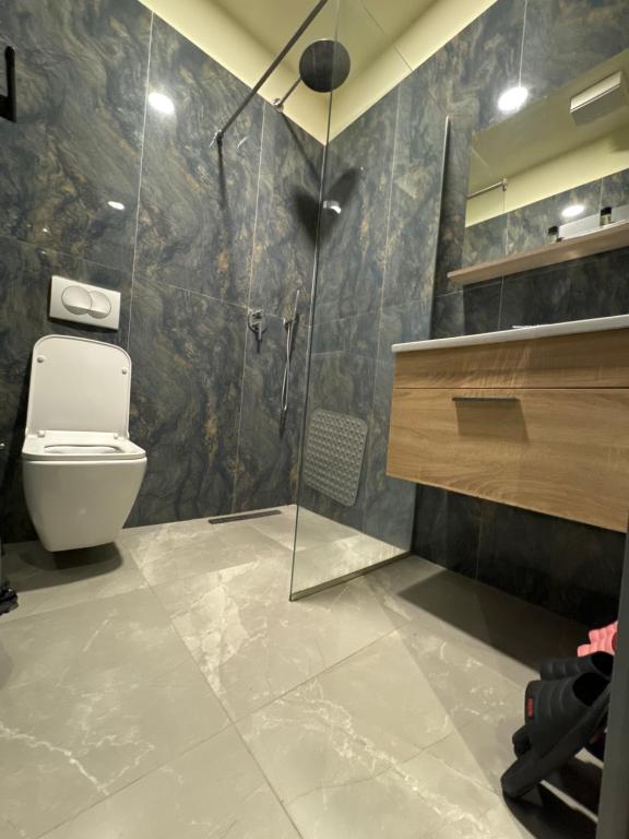 Koupelna v ubytování Hotel Tirona