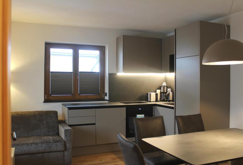 Kuchyň nebo kuchyňský kout v ubytování Gästehaus Toferer