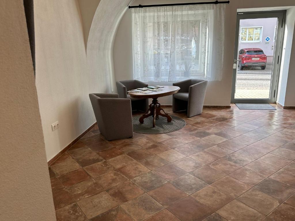 Posezení v ubytování Ferienapartments 31erHaus