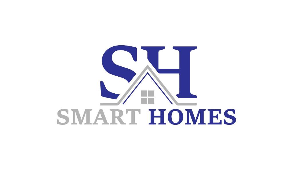 a logo for sm smart homes at Princess Wigan House in Wigan