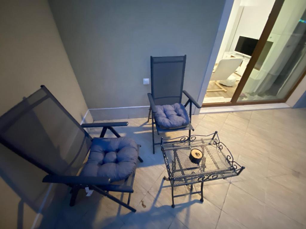 Posezení v ubytování SOFIA CENTRAL LUXURY APARTMENT "2A" with parking