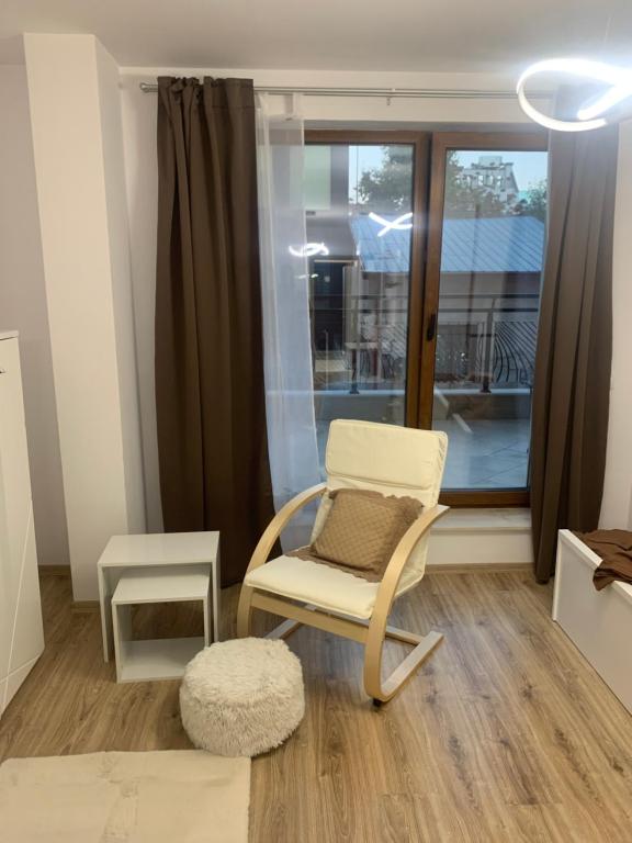 Posezení v ubytování SOFIA CENTRAL LUXURY APARTMENT "2A" with parking