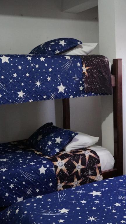 Letto o letti in una camera di Hostal Palmas De Cocora