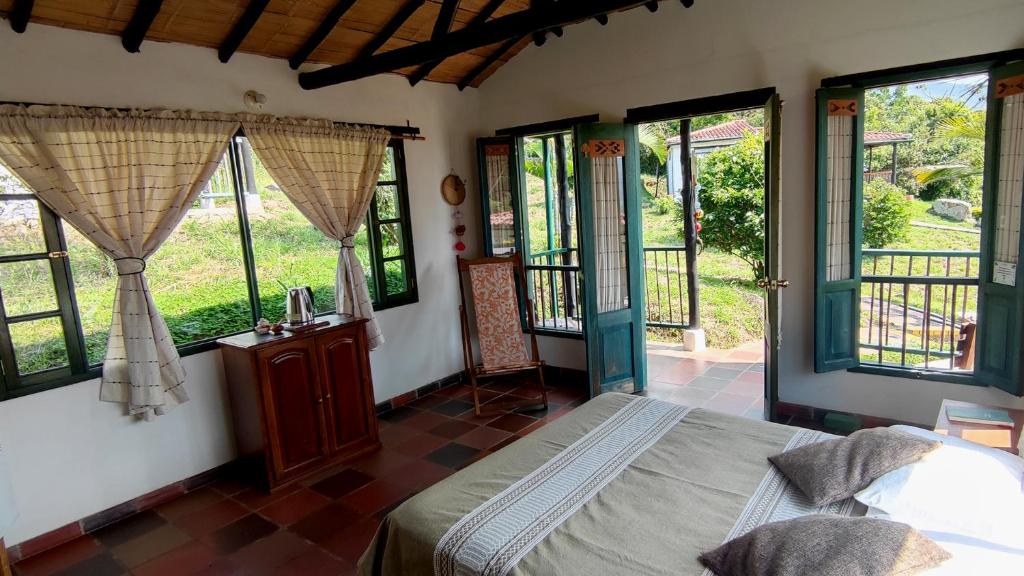 Balkón nebo terasa v ubytování Santa Lucia Estancia Rural