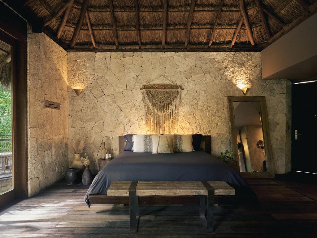 Postel nebo postele na pokoji v ubytování Be Tulum Beach & Spa Resort