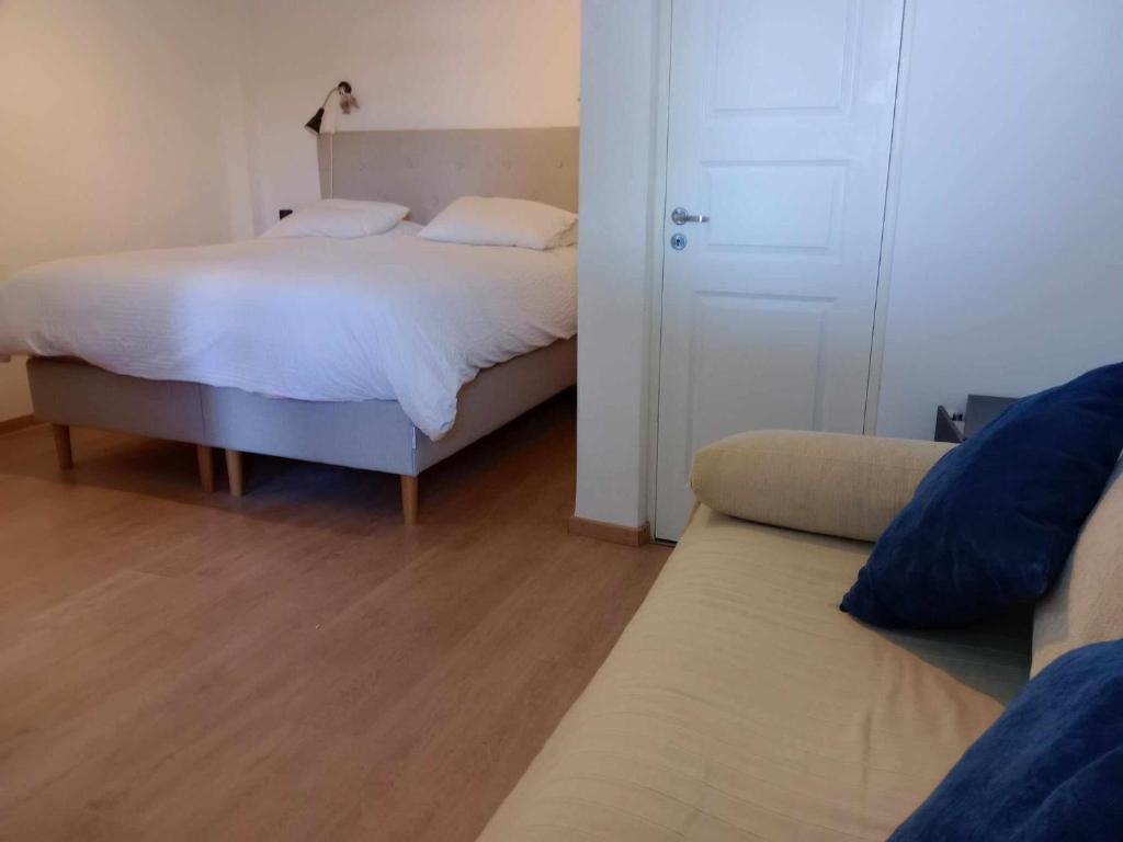 Postel nebo postele na pokoji v ubytování Blue Dolphin Studios and Apartment
