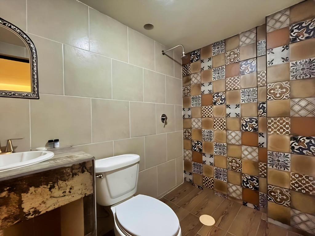 Koupelna v ubytování Jovis Hotel - Lujo Cultural