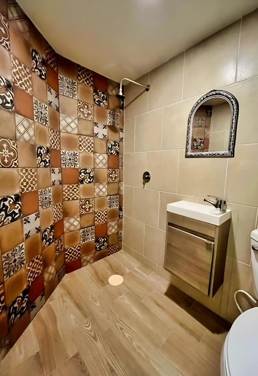 Koupelna v ubytování Jovis Hotel - Lujo Cultural