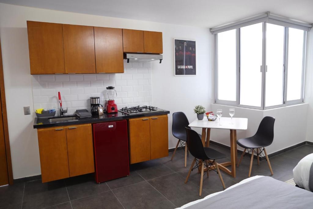 Kuchyň nebo kuchyňský kout v ubytování Casa Cheljo