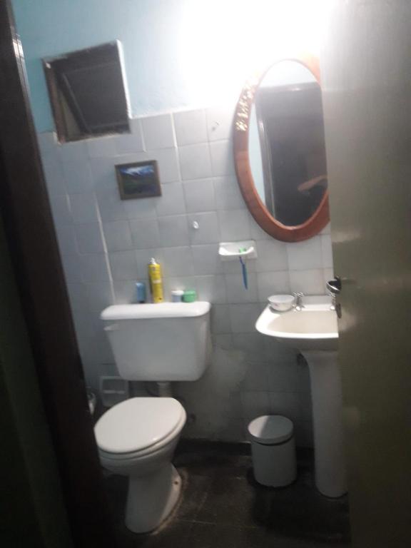 Koupelna v ubytování Casa Santiago