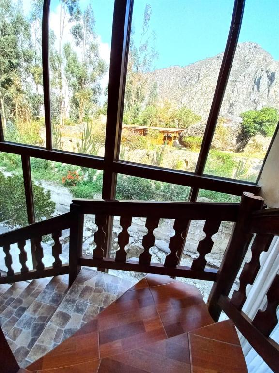 Balkón nebo terasa v ubytování Hotel Humantay lodge Ollantaytambo