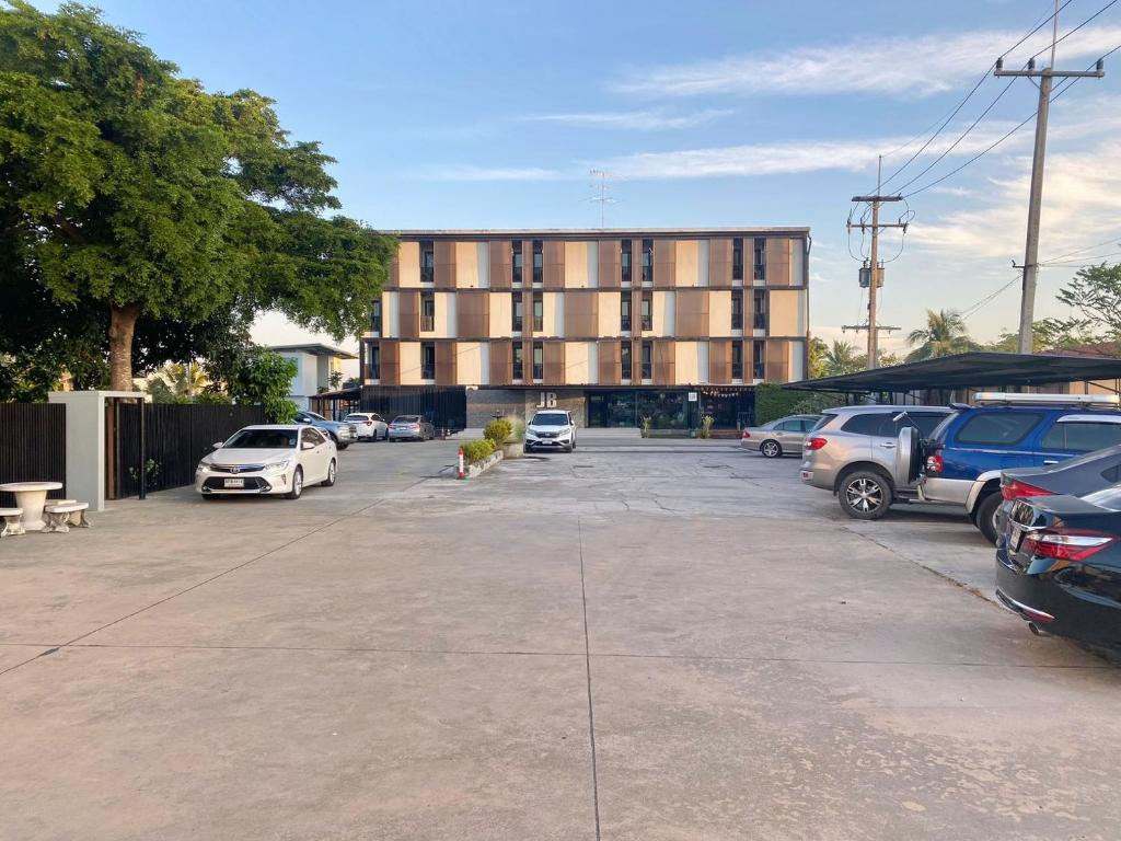Budova, kde se aparthotel nachází
