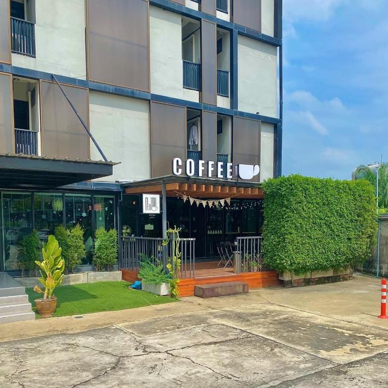 Budova, kde se aparthotel nachází