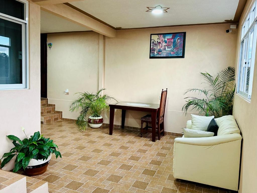 Posezení v ubytování Hotel Monarca Tlalpujahua