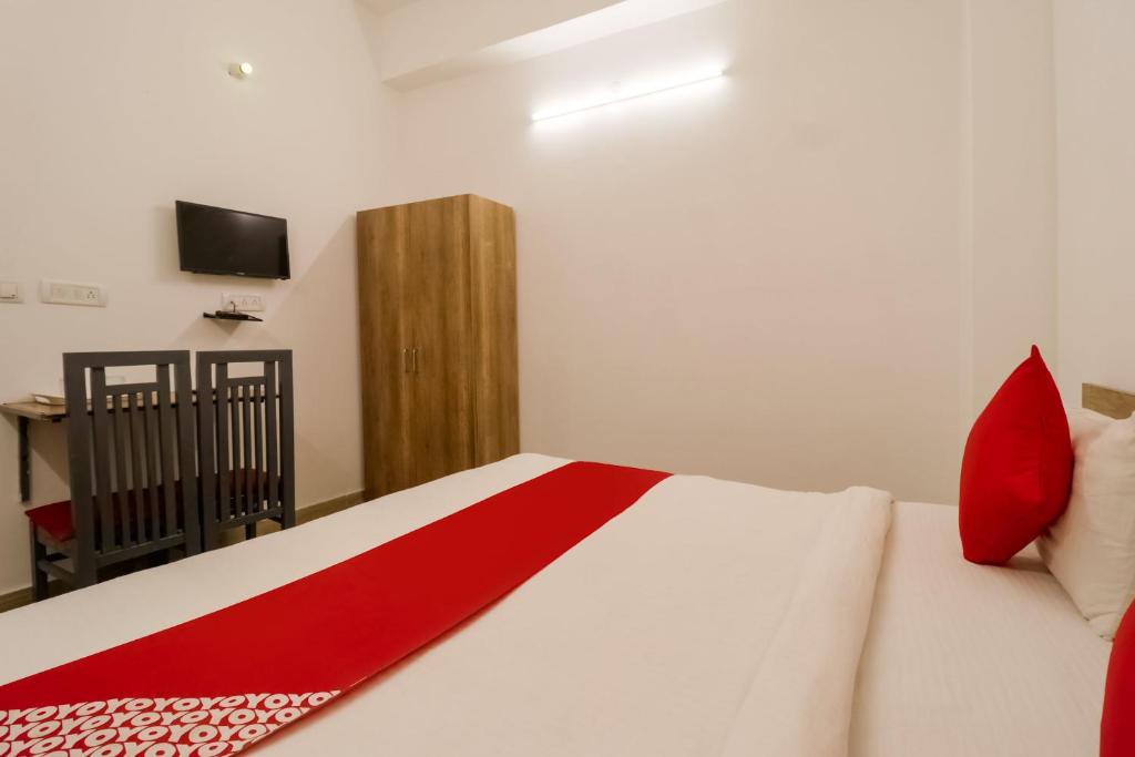Postel nebo postele na pokoji v ubytování Super Hotel O Perky Stay
