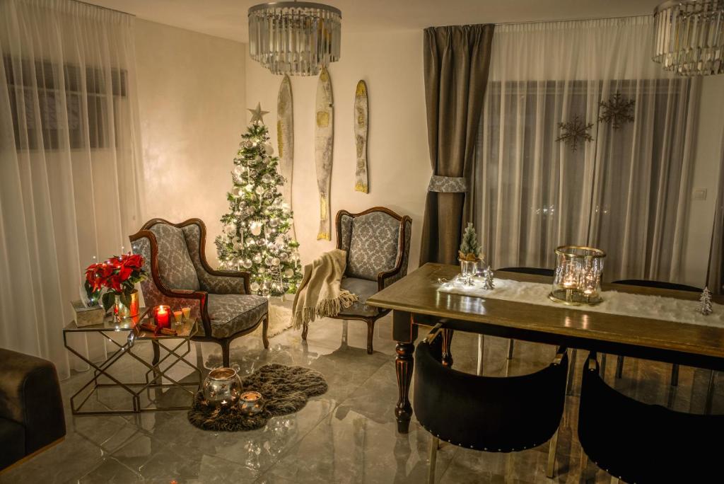 Posezení v ubytování Apartmány pod Pustevnami