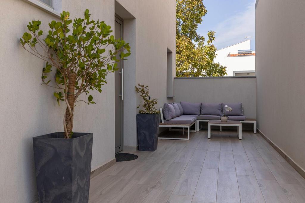 Posezení v ubytování Elisavet Nuevo Studios & Suites