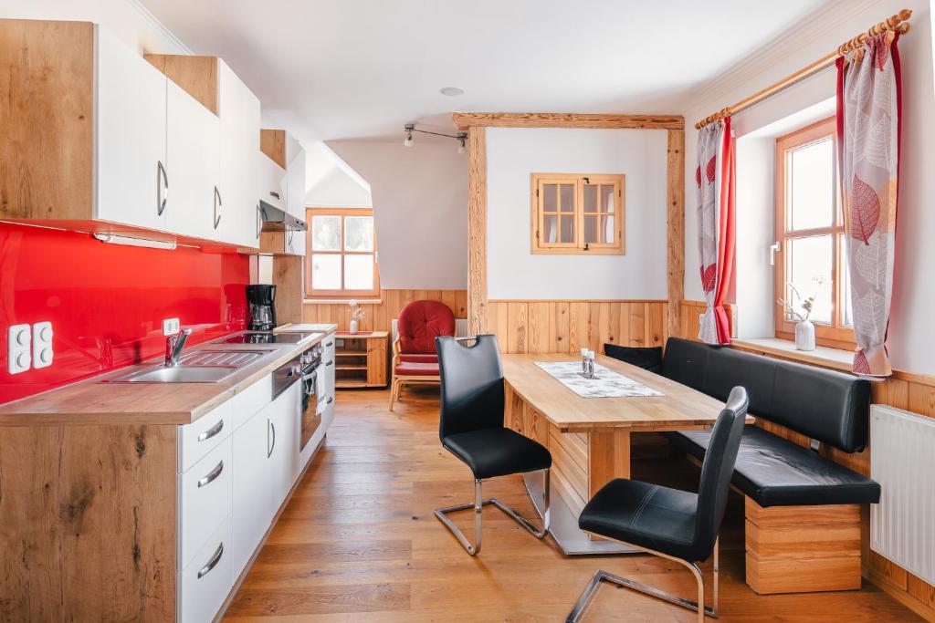 Kuchyňa alebo kuchynka v ubytovaní Prinzenhof