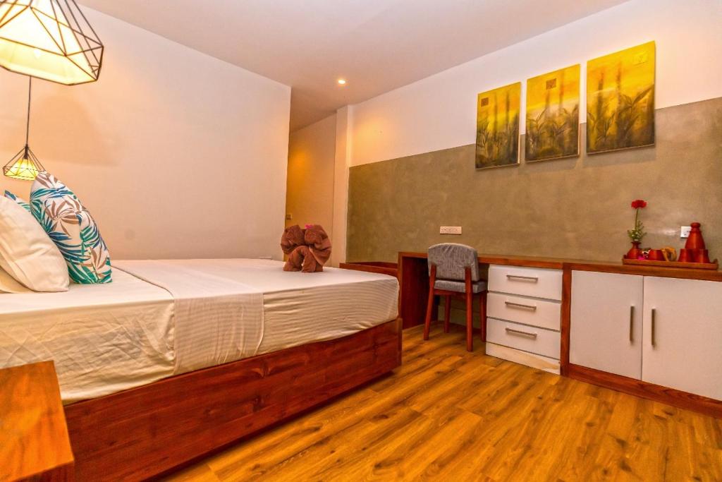 Postel nebo postele na pokoji v ubytování leisure Mount View