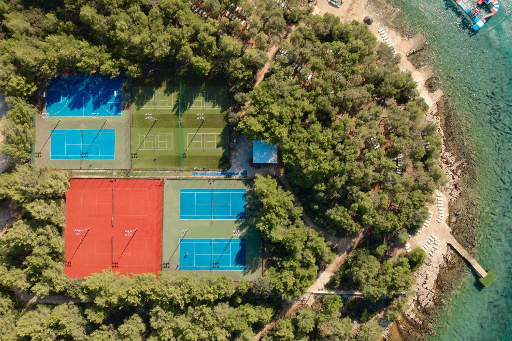 Tenis a/nebo squash v ubytování Pine Beach Pakostane Glamping Homes - All Inclusive light nebo okolí