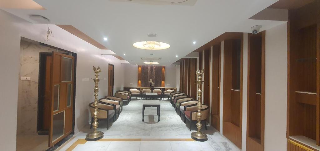 Posezení v ubytování Hotel Saratharajans