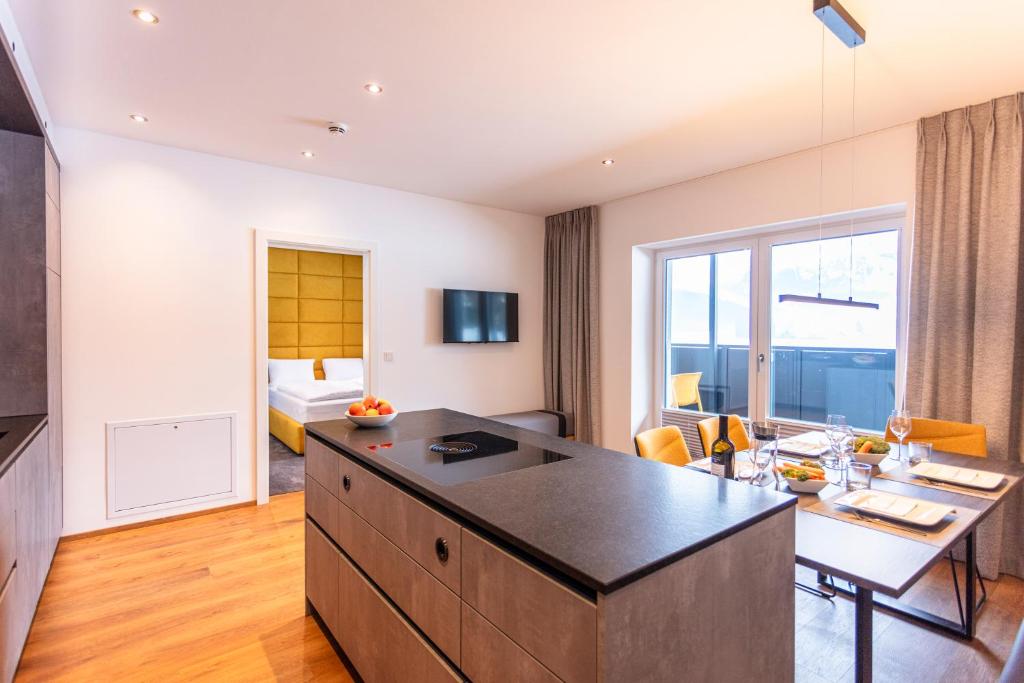 TV a/nebo společenská místnost v ubytování lechner living apartments