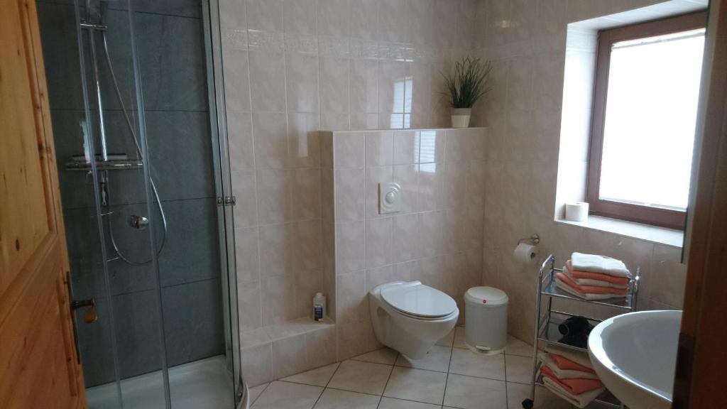 Koupelna v ubytování Ferienhaus Bauer
