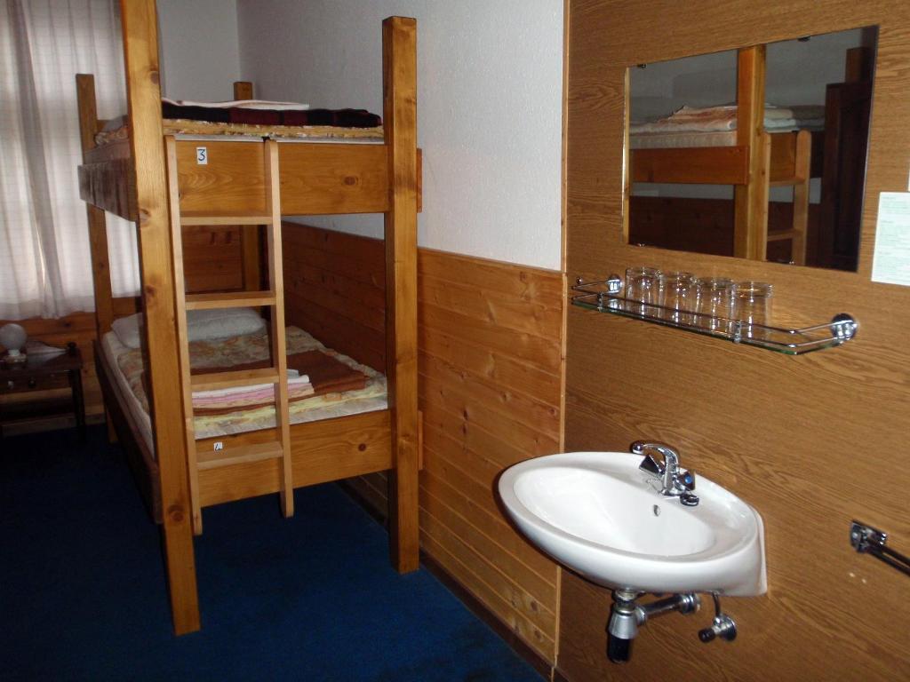 Koupelna v ubytování Hostel pod Voglom