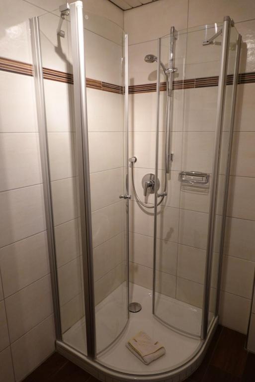 Koupelna v ubytování Hotel Birnbaum