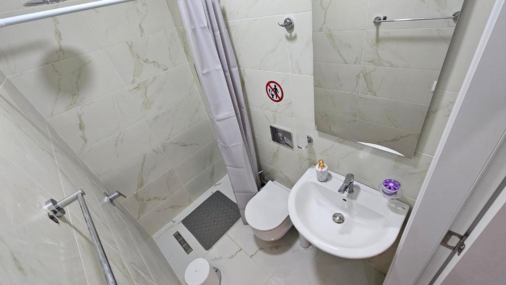Koupelna v ubytování HOTEL Casa Vacanze SHIROKE