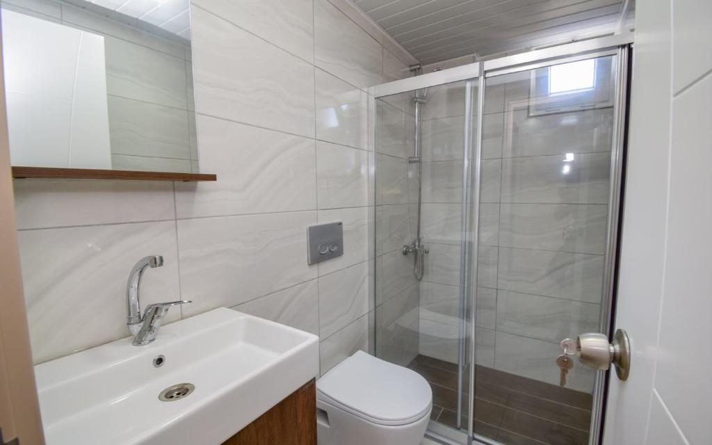 Koupelna v ubytování Esmeralda Butik Hotel