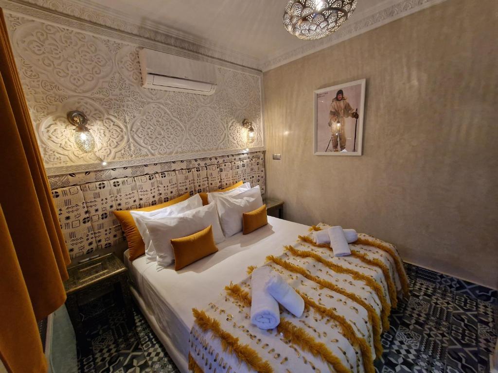 Postel nebo postele na pokoji v ubytování Riad Explore
