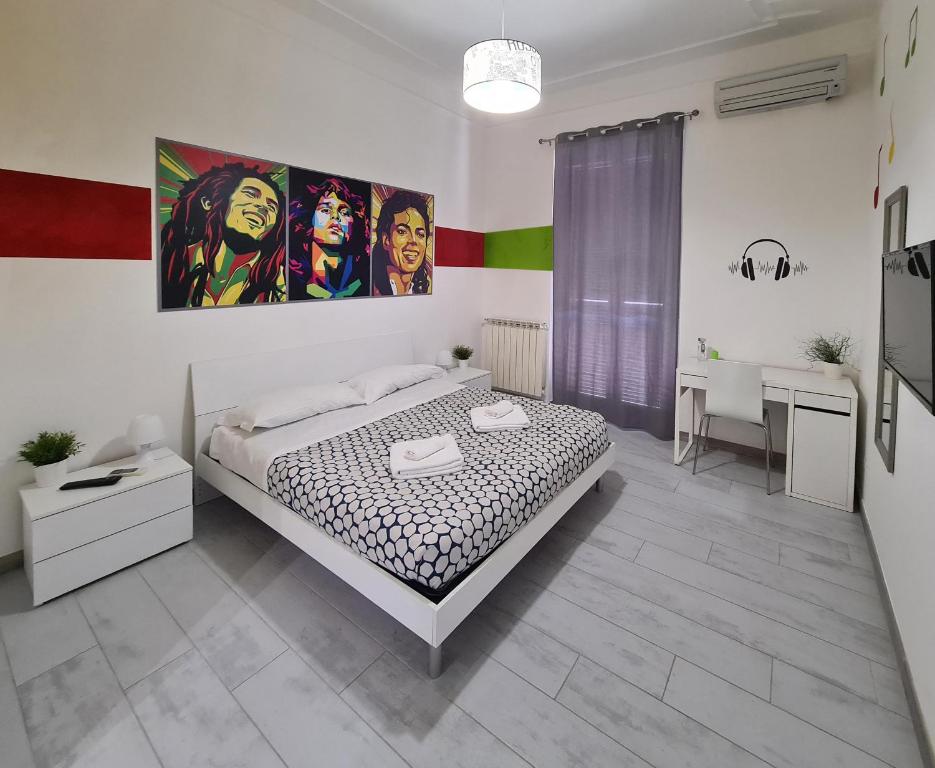 Ліжко або ліжка в номері APT Re di Roma